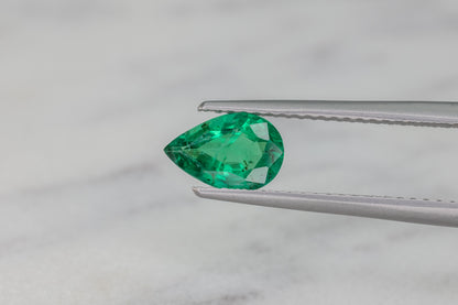 Zambian Emerald Pear Cut 0.75ct