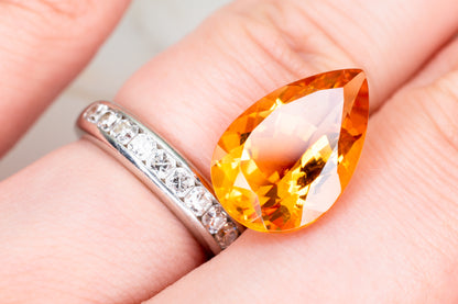 Brazilian Citrine Pear Cut 7.02ct