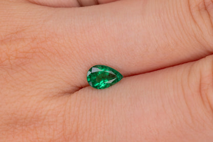 Zambian Emerald Pear Cut 0.65ct