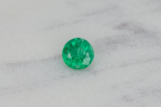 Zambian Emerald Round Cut 0.64ct