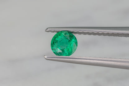 Zambian Emerald Round Cut 0.64ct