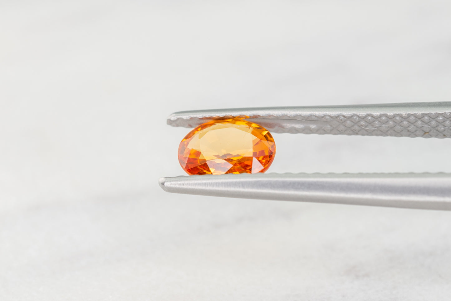 Ceylon Orange Sapphire Oval Cut 0.65ct