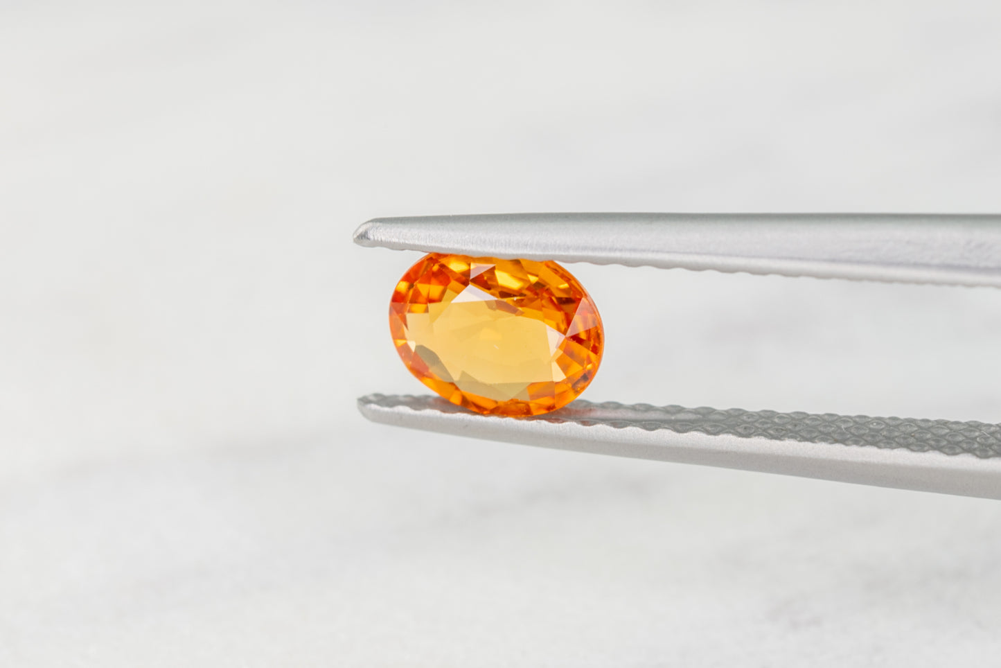 Ceylon Orange Sapphire Oval Cut 0.65ct