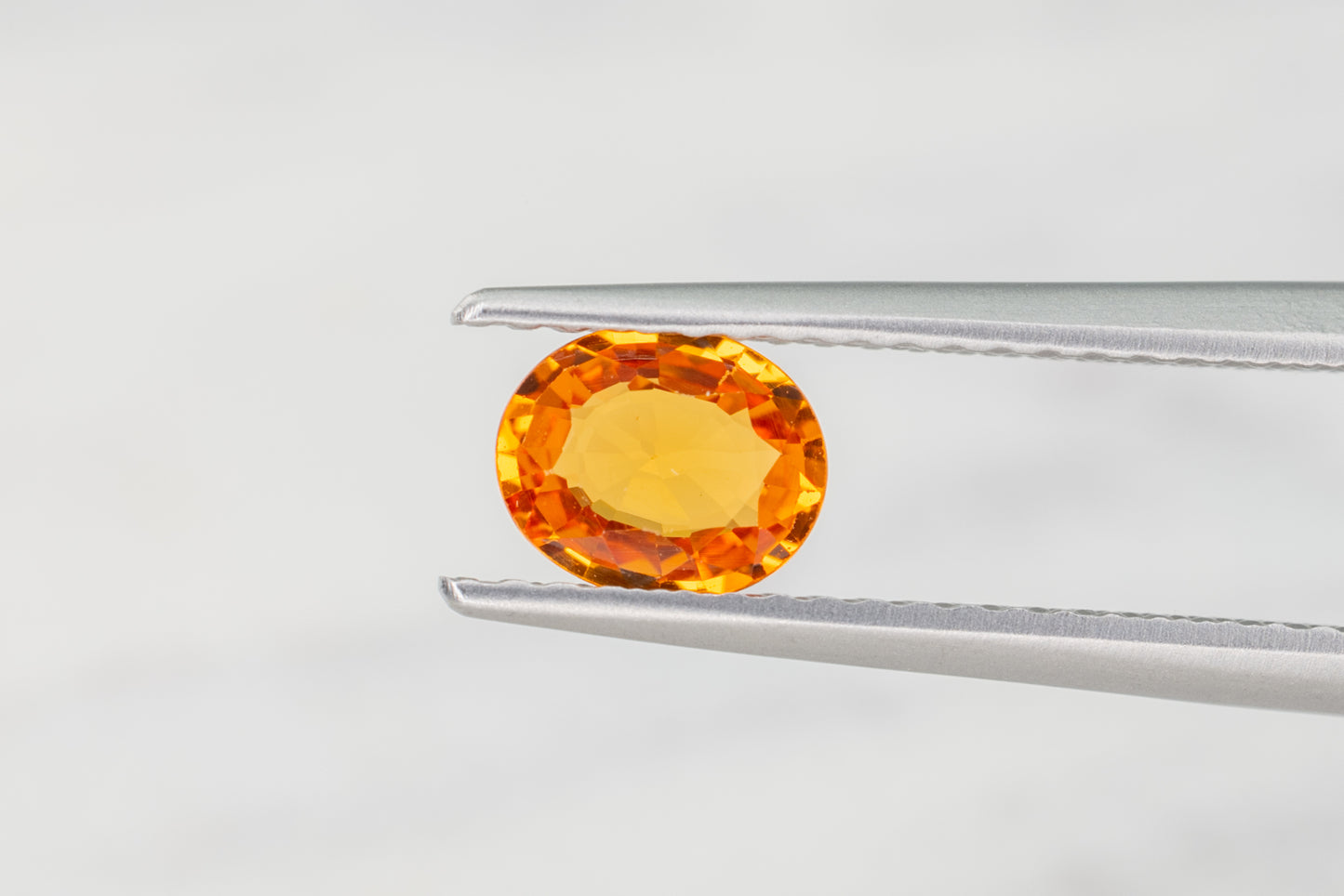 Ceylon Orange Sapphire Oval Cut 0.65ct