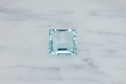 Brazilian Blue Aquamarine Square Cut 4.01ct