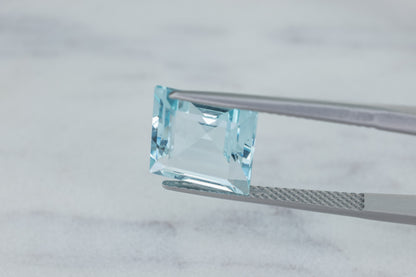 Brazilian Blue Aquamarine Square Cut 4.01ct