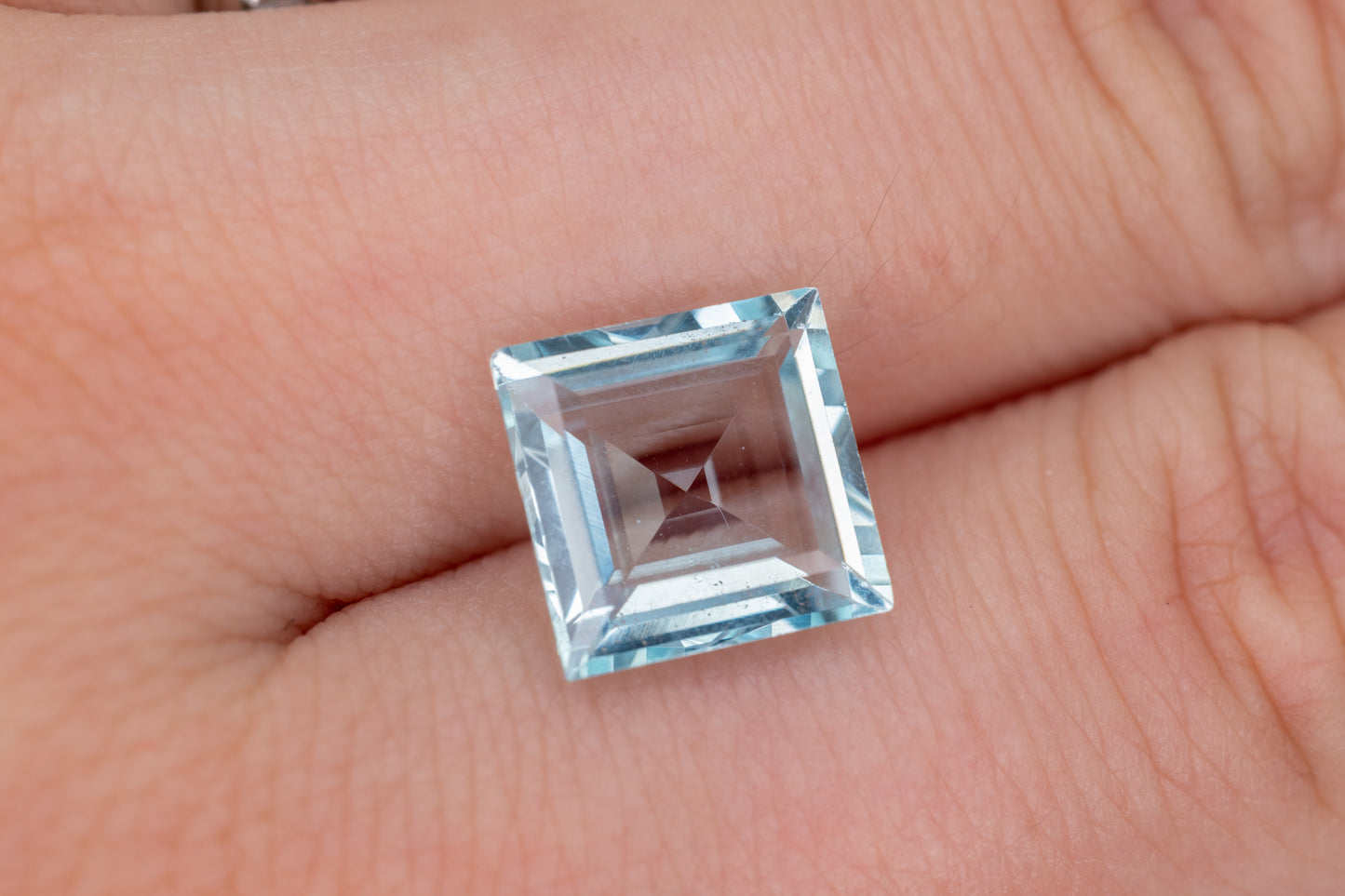 Brazilian Blue Aquamarine Square Cut 4.01ct