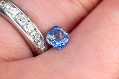 Burmese Blue Sapphire Cushion Cut 0.73ct