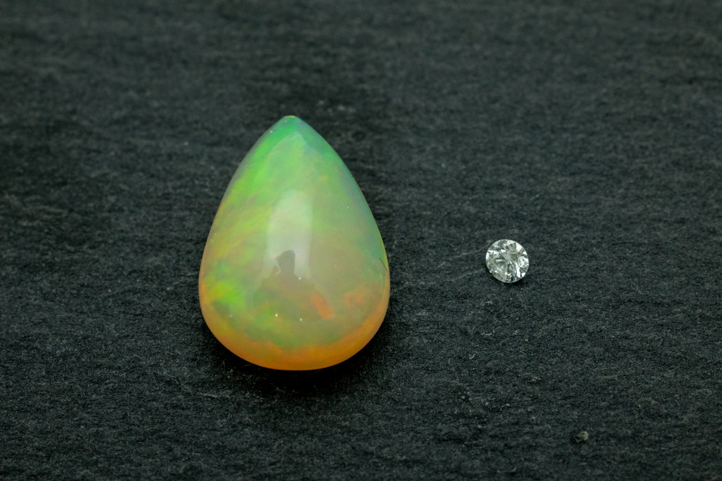 Ethiopian Opal Pear Cabochon 3.24ct