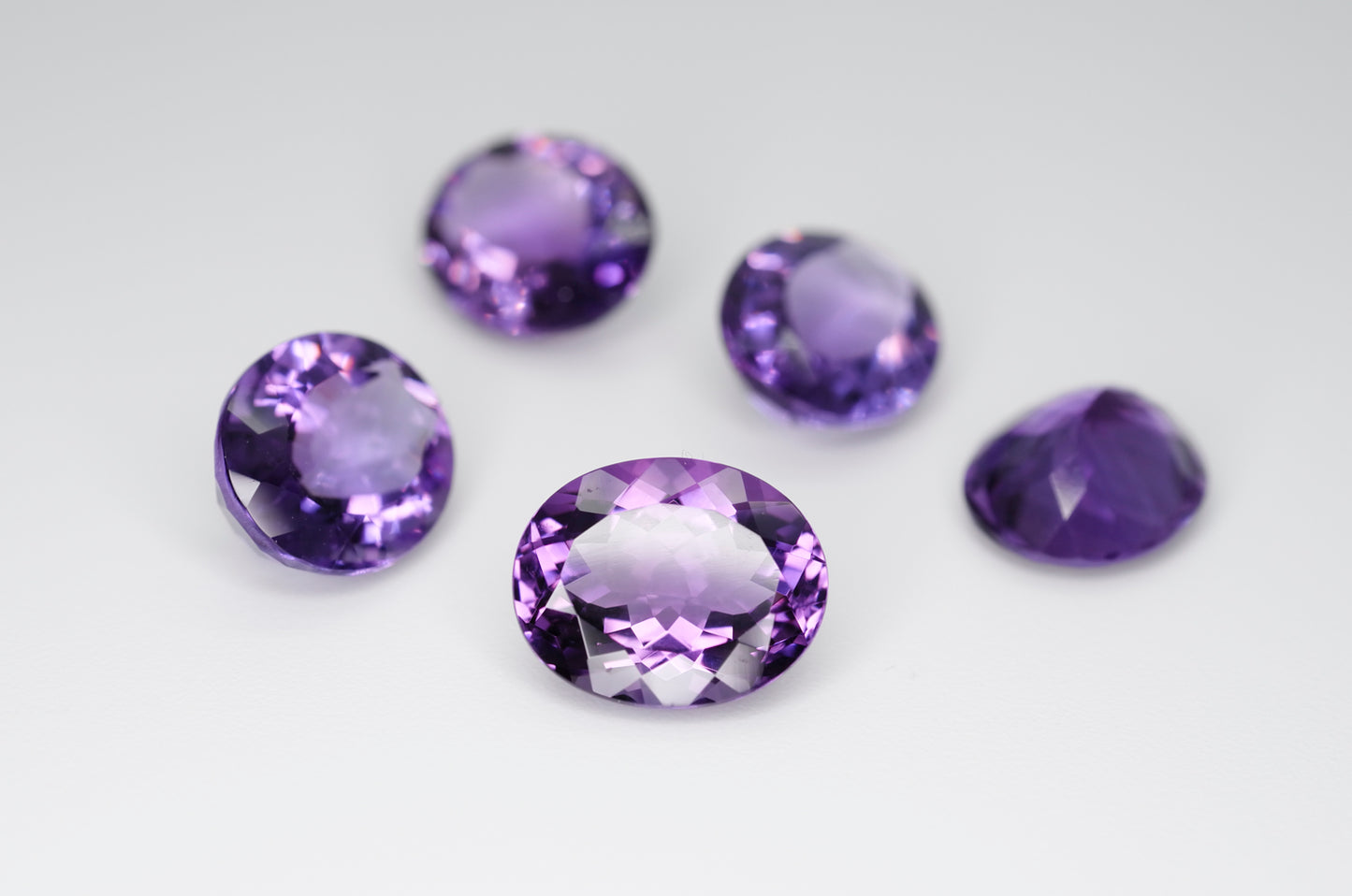 11 x 9mm Oval Cut Natural Amethyst Calibrated A++