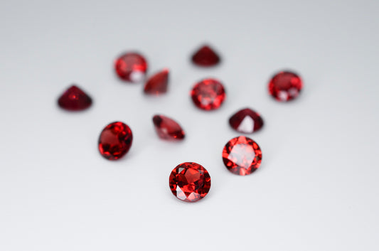 5mm Round Cut Natural Garnet Calibrated A+