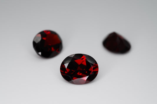 11 x 9mm Oval Cut Natrual Garnet Calibrated A+