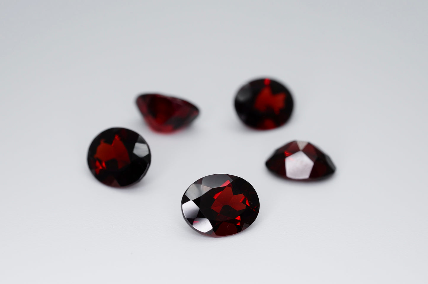 10 x 8mm Oval Cut Natrual Garnet Calibrated A+