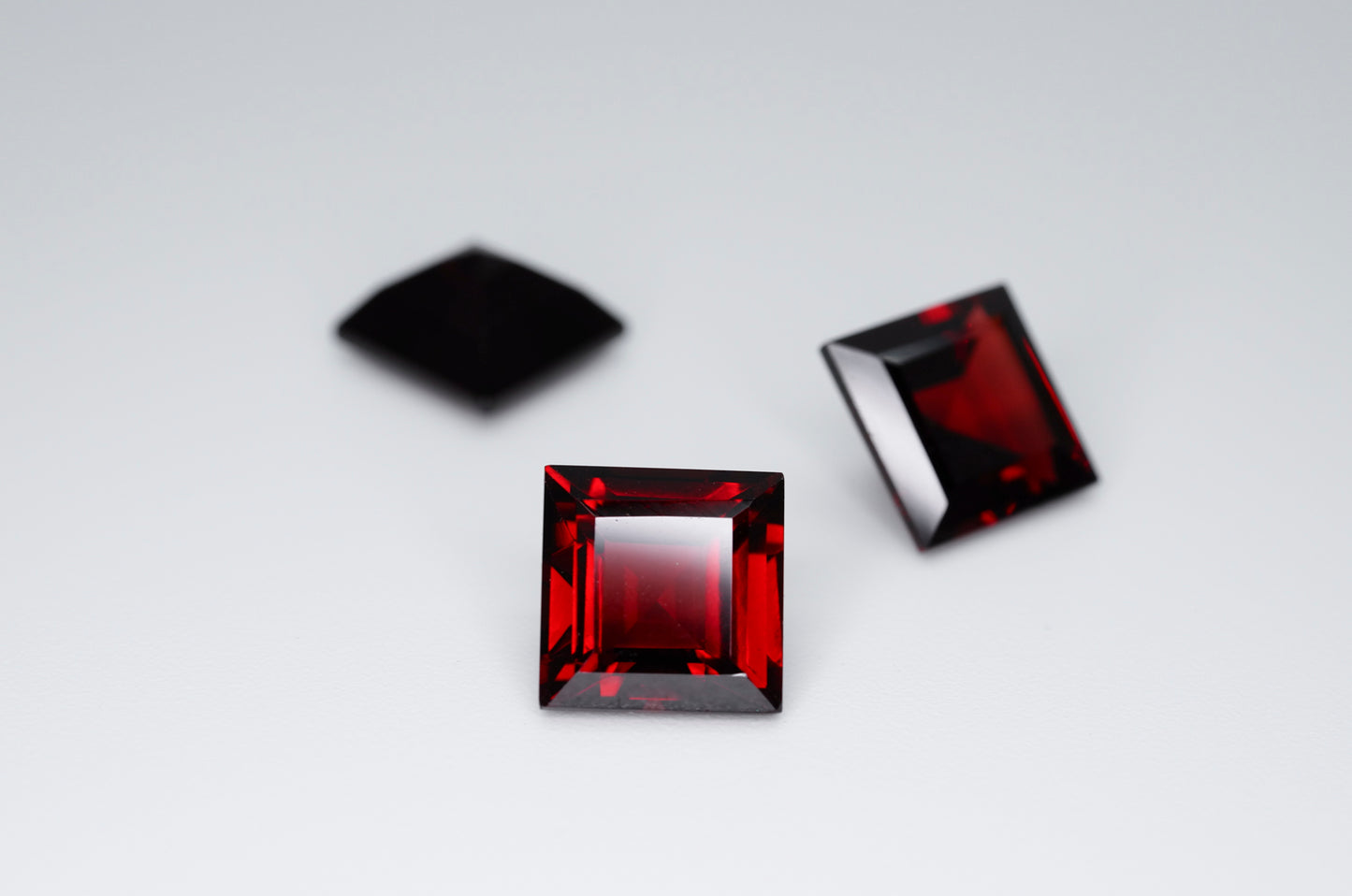 9mm Square Cut Natural Garnet Calibrated A+