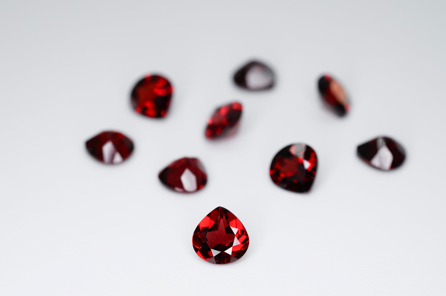 6mm Heart Cut Natrual Garnet Calibrated A+