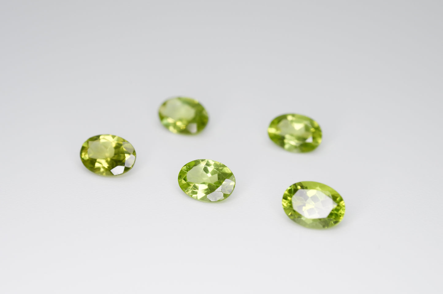 7 x 5mm Oval Cut Natural Peridot Calibrated A+