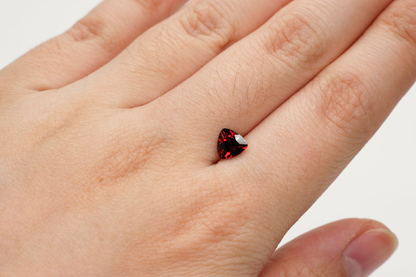 6mm Trilliant Cut Natural Garnet Calibrated A+