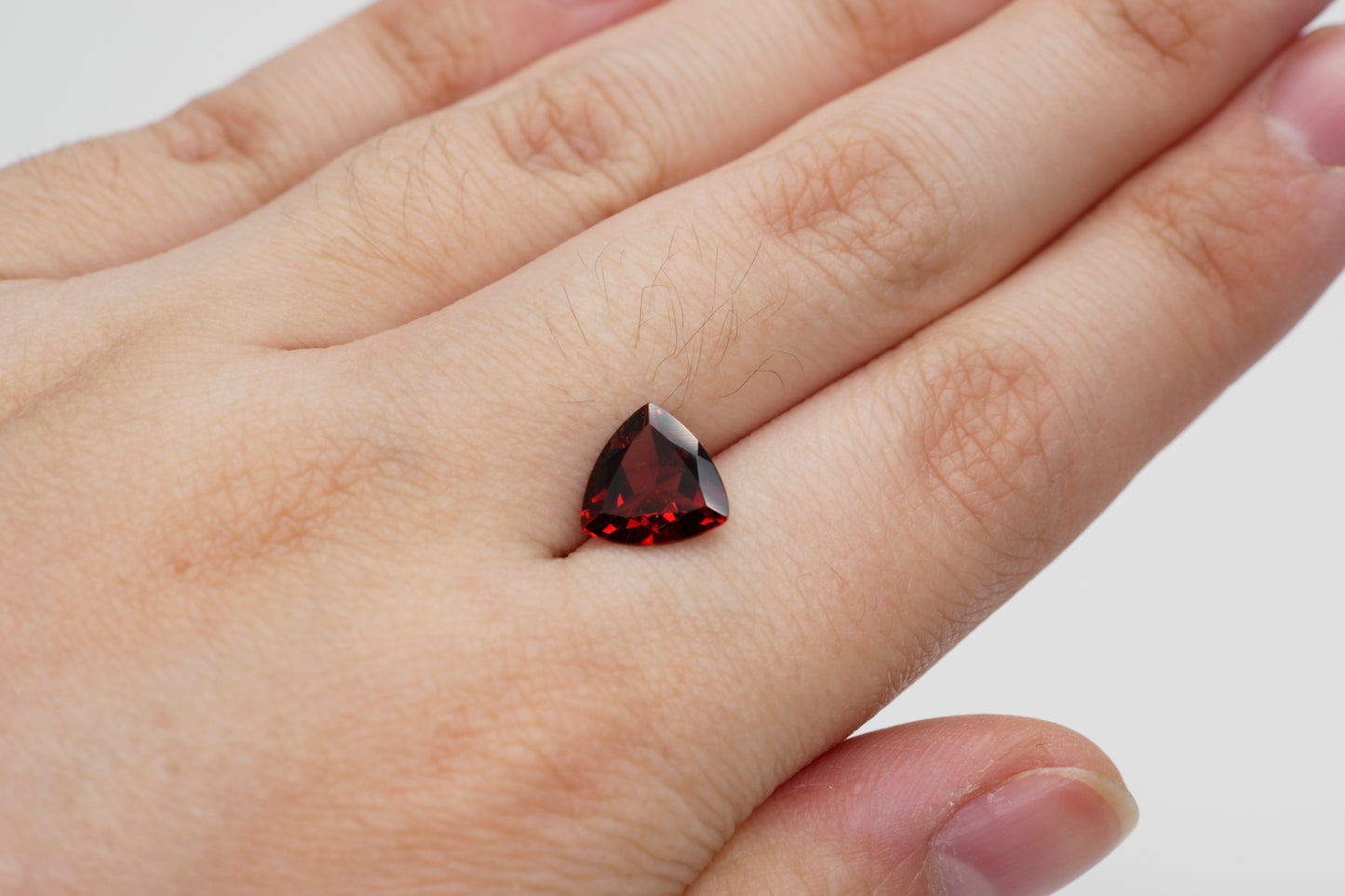 9mm Trilliant Cut Natural Garnet Calibrated A+