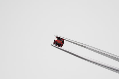 6mm Cushion Cut Natural Garnet Calibrated A+