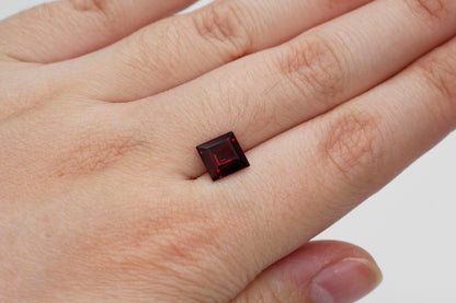 7mm Square Cut Natural Garnet Calibrated A+