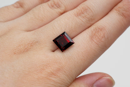 9mm Square Cut Natural Garnet Calibrated A+