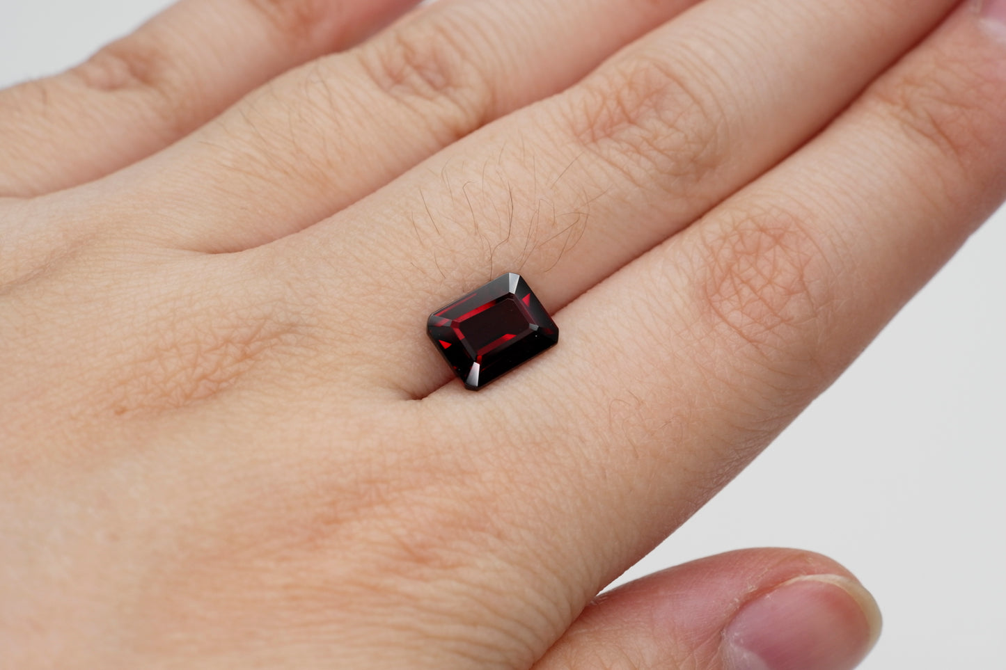 9 x 7mm Octagon Cut Natural Garnet Calibrated A+