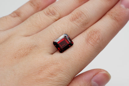 11 x 9mm Octagon Cut Natural Garnet Calibrated A+